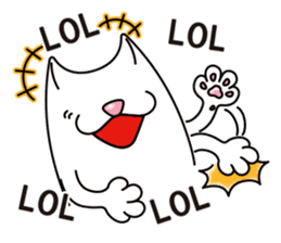 Bianco of the cat. 2 (English version.) sticker #7019618
