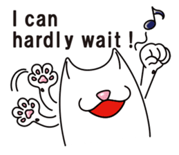 Bianco of the cat. 2 (English version.) sticker #7019626