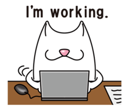 Bianco of the cat. 2 (English version.) sticker #7019636