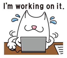 Bianco of the cat. 2 (English version.) sticker #7019637