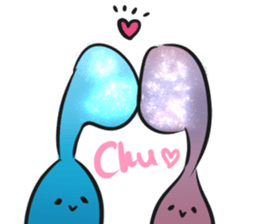 Alien and universe and star sticker #7020384
