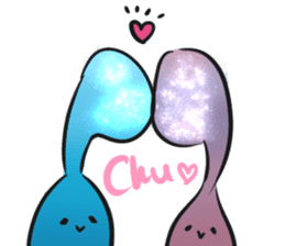 Alien and universe and star sticker #7020384