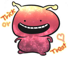 Alien and universe and star sticker #7020396