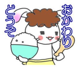 Mother of the white rabbit sticker #7020490