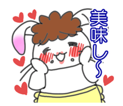 Mother of the white rabbit sticker #7020491
