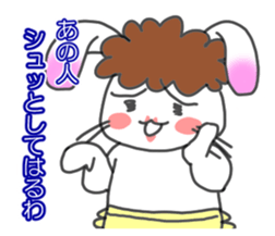 Mother of the white rabbit sticker #7020495