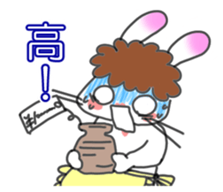 Mother of the white rabbit sticker #7020498