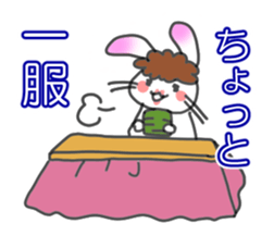 Mother of the white rabbit sticker #7020501