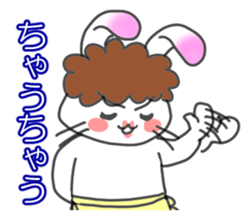 Mother of the white rabbit sticker #7020503