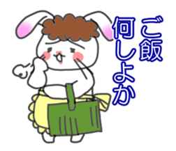 Mother of the white rabbit sticker #7020509