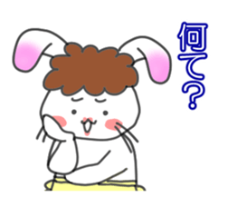 Mother of the white rabbit sticker #7020516