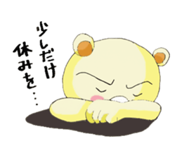 Business conversation of serious bear sticker #7020667