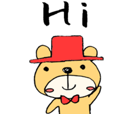 Stylish Bear sticker #7020688