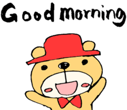 Stylish Bear sticker #7020689