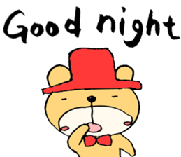 Stylish Bear sticker #7020691