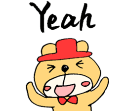 Stylish Bear sticker #7020697