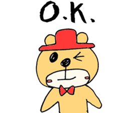 Stylish Bear sticker #7020698