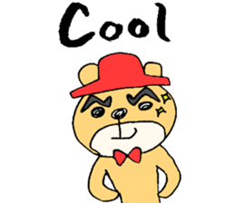 Stylish Bear sticker #7020701