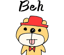 Stylish Bear sticker #7020708