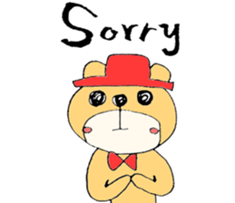 Stylish Bear sticker #7020711