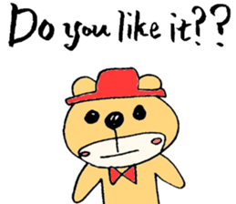 Stylish Bear sticker #7020713