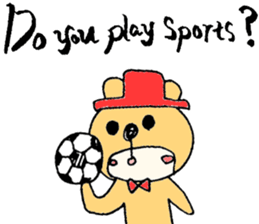 Stylish Bear sticker #7020714