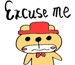 Stylish Bear sticker #7020716