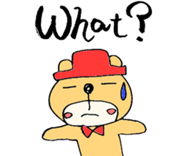 Stylish Bear sticker #7020717