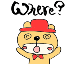 Stylish Bear sticker #7020718