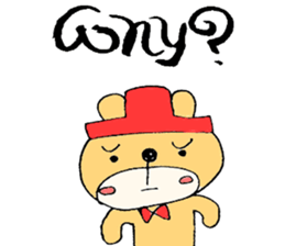 Stylish Bear sticker #7020719