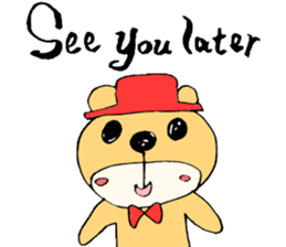 Stylish Bear sticker #7020722