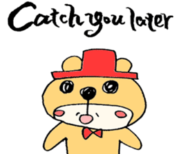 Stylish Bear sticker #7020725