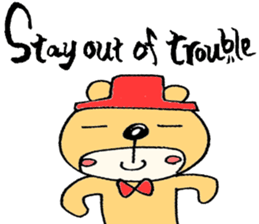 Stylish Bear sticker #7020726