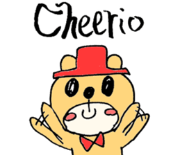 Stylish Bear sticker #7020727