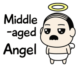 Middle-aged Angel sticker #7020728
