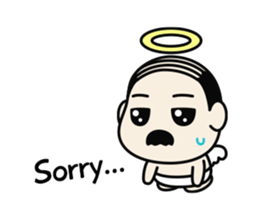 Middle-aged Angel sticker #7020735