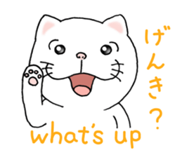 cat'sman for private actions english 2 sticker #7021210