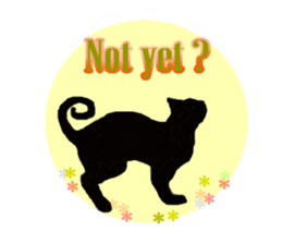 Jet Black Cat (English ver.) sticker #7021293