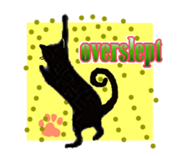 Jet Black Cat (English ver.) sticker #7021296