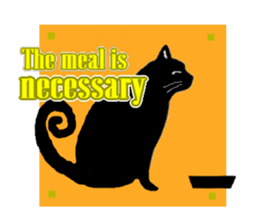 Jet Black Cat (English ver.) sticker #7021301