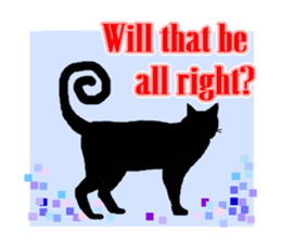 Jet Black Cat (English ver.) sticker #7021302