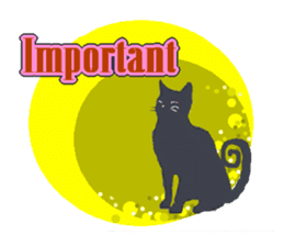 Jet Black Cat (English ver.) sticker #7021314