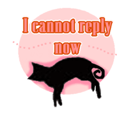 Jet Black Cat (English ver.) sticker #7021315
