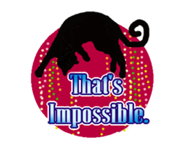 Jet Black Cat (English ver.) sticker #7021317