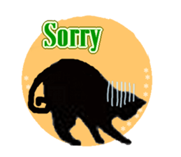 Jet Black Cat (English ver.) sticker #7021322