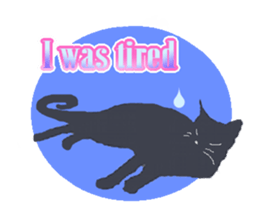 Jet Black Cat (English ver.) sticker #7021323
