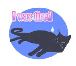 Jet Black Cat (English ver.) sticker #7021323