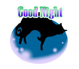 Jet Black Cat (English ver.) sticker #7021325