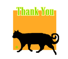 Jet Black Cat (English ver.) sticker #7021327