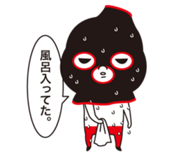 Full face mask man +1 sticker #7021380